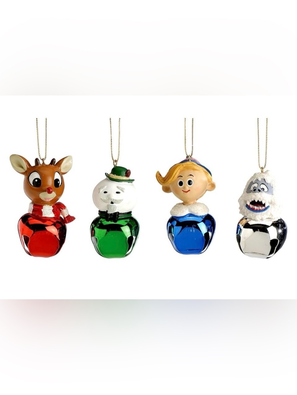 Roman Rudolph Jingle Buddies Christmas Tree Ornament 4 piece set